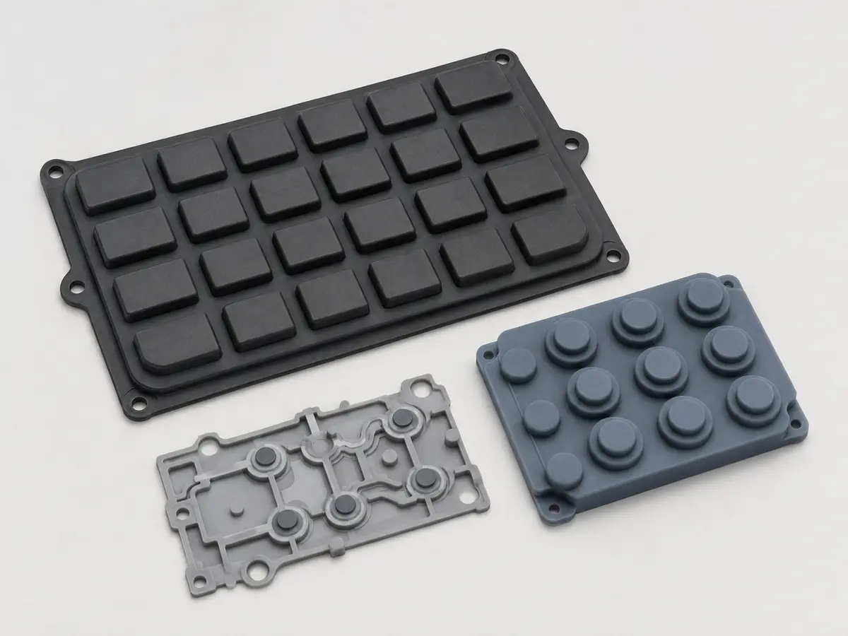 Custom Silicone Rubber Keypads for Electronic Controls