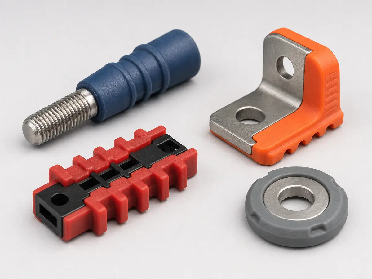Metal and Plastic Insert Silicone Overmolding