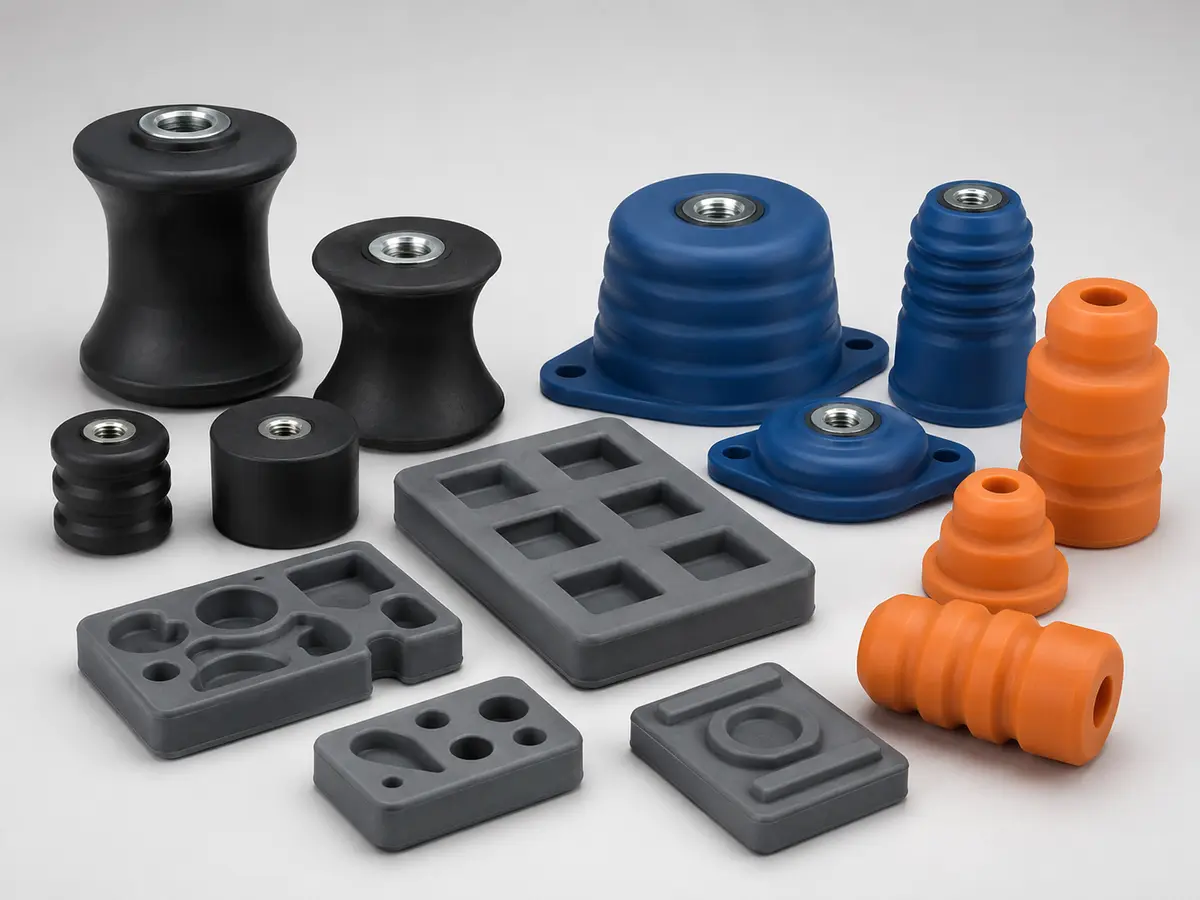 Silicone Buffer Pads and Vibration-Damping Components
